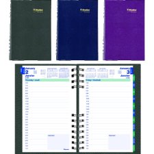 Blueline CoilPro Daily Planner, 8" x 5", Assorted Colours, Bilingual