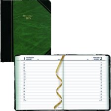 Brownline Traditional Daily Diary, 8-1/8" x 6-9/16", Green