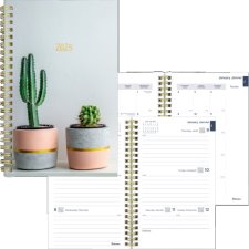 Blueline Succulent Plant Weekly/Monthly Planner, 8" x 5"