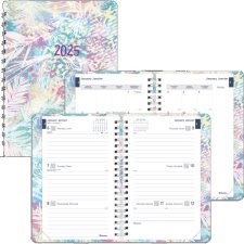 Blueline Watercolour Weekly/Monthly Planner, 8" x 5", Floral