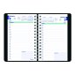 Blueline Essential Daily Diary, Soft Cover, 8" x 5", Black
