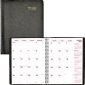 Brownline Essential Monthly Diary, 11" x 8-1/2", Black