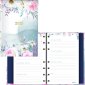 Blueline CoilPro Passion Weekly/Monthly Planner, 8" x 5", Floral Design, Bilingual