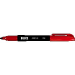 Basics® Permanent Markers, Pen Style, Fine Tip, Red, 12/box 