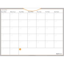 AT-A-GLANCE® WallMates Self-Adhesive Dry Erase Monthly Planner, 18" x 24
