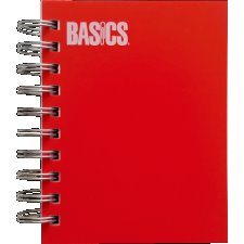 Basics® Little Notebooks, 5-1/2" x 4-1/4", Red, 5/pkg
