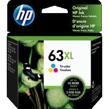 HP #63XL Inkjet Cartridge,High Yield, Tricolour