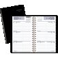 AT-A-GLANCE® Weekly Desk Diary, 6" x 3-3/4", Bilingual, Black