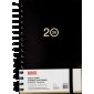 Basics® Daily Diary Flexible Cover, 8" x 5", Bilingual, Black
