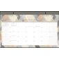 Cambridge® Triad Monthly Compact Desk Pad Calendar, 17-3/4 x 11, Bilingual, Multicolour