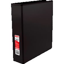 Basics® Customizable Round Ring Binder, 2", Black