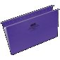 Basics® Coloured Hanging Folders, Legal, Violet, 25/box