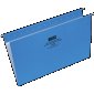 Basics® Coloured Hanging Folders, Legal, Blue, 25/box
