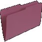 Basics Coloured Reversible File Folders, Legal, Light Burgundy, 100/bx