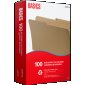 Basics® Reversible File Folders, Legal, Kraft, 100/box