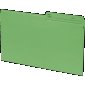 Basics Coloured Reversible File Folders, Legal, Green, 100/box