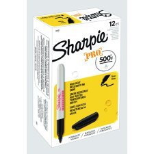 Sharpie® Industrial Permanent Markers, Black, 12/box