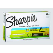 Sharpie® Liquid Pen Highlighters, Fluorescent Yellow, 12/box