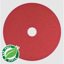 Americo Buffing Floor Pad, 13", Red