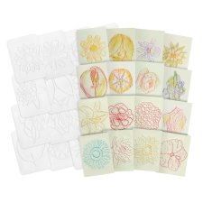 Flower Rubbing Plates