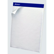 Ampad Perforated Pad, Quad, 8-1/2" x 11-3/4", 50shts
