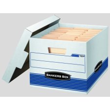 Bankers Box® Stor/File Storage Boxes, 12" x 15-1/4" x 10-1/4", 3/pkg