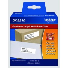 Brother® P-Touch® Continuous Length Paper Tape, 1-1/7