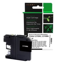 Clover Remanufactured Inkjet Cartridge, LC103XL/BK, High Yield, Black