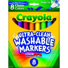 Crayola Ultra-Clean Washable Markers, 8 per package