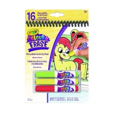 Crayola® Colour & Erase Reusable Acitivity Pad, 5" x 7", On the Farm