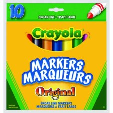 Crayola Original Conical Tip Permanent Markers 10 per package