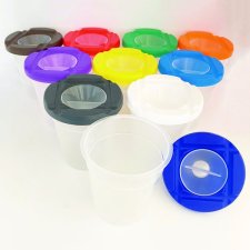 DBLG Paint Pots with Colour Lids, 250mL, 10/set