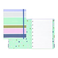 Filofax® Refillable Notebook, Good Vibes, 8-1/4" x 5-3/4", Stripes