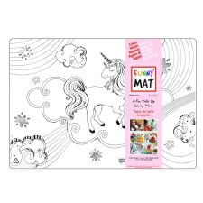 Funny® Mat Table Top Colouring Mat, Unicorn