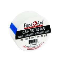 First Aid Central® First Aid Transparent Tape, 1" x 30'