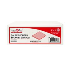 First Aid Central® Non-Sterile Gauze Sponges, 2" x 2", 200/pkg