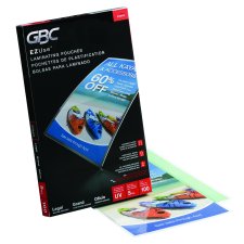 GBC® EZUse Thermal Laminating Pouches, Legal, 5 mil, 100/pkg