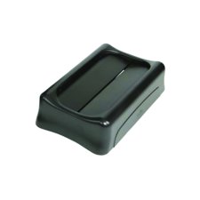 Slim Waste Container Swing Lid, Black