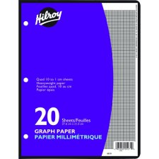 Hilroy Refill Paper Graph, 20 shts/pkg