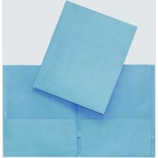 Hilroy Twin Pocket Portfolio, 11-3/4" x 9-1/2", Light Blue