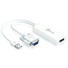 j5create® VGA to HDMI Video Audio Adaptor, White
