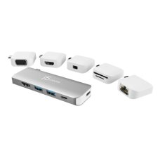 j5create® ULTRADRIVE Kit USB-C® Multi-Display Modular Dock, Grey