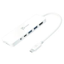 j5create® USB-C® Multi-Port Hub with Power Delivery, White