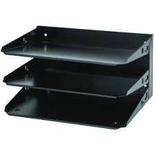 Merangue Metal 3-Tier Sorter, Letter, Black