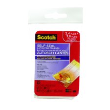 Scotch Self-Laminating Pouches, Card Protectors, 25/pkg