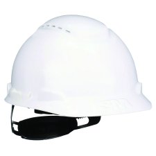 3M Ratchet Adustment Hard Hat, Cap Style, Vented, White