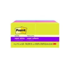 Post-it® Super Sticky Notes,  1-7/8" x 1-7/8", Summer Joy Collection, 8/pkg