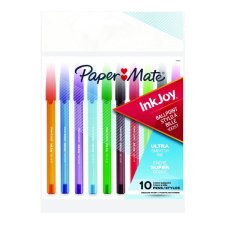 Paper Mate® InkJoy® 100 Ball Point Pens, Medium, Assorted Fashion Colours, 10/pkg