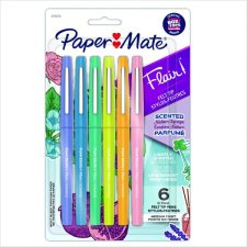 Paper Mate® Flair® Scented Markers, Nature Escape Themed, Assorted Colours, 6/pkg