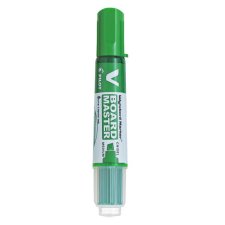 Pilot® BeGreen® V-Board Master Dry Erase Marker, Chisel Tip, Green, 10/bx